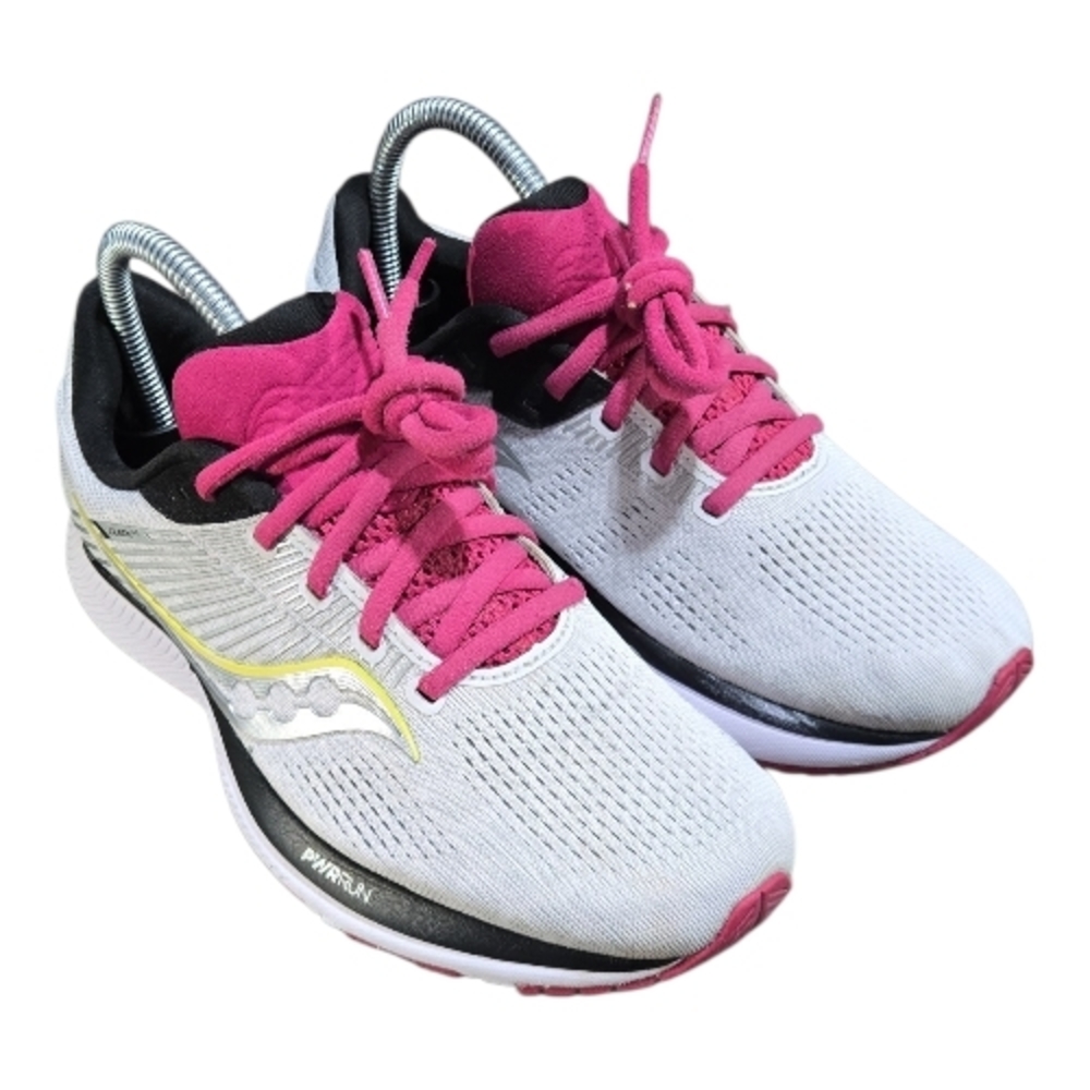Saucony Women's Guide 14 Running Shoes in Alloy/Cherry - Size 7.5